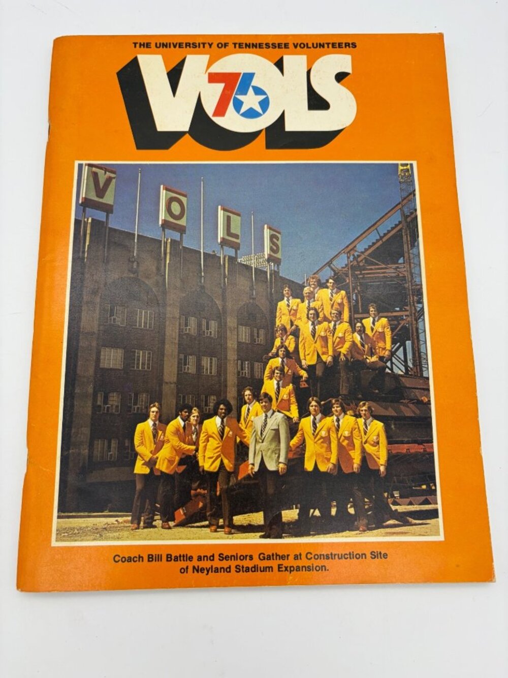 1976 Tennessee Volunteers Football Guide Bill Battle Stanley Morgan Neyland Vols
